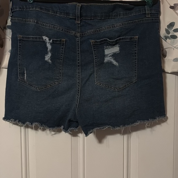 Distressed Denim Shorts - Picture 2 of 2